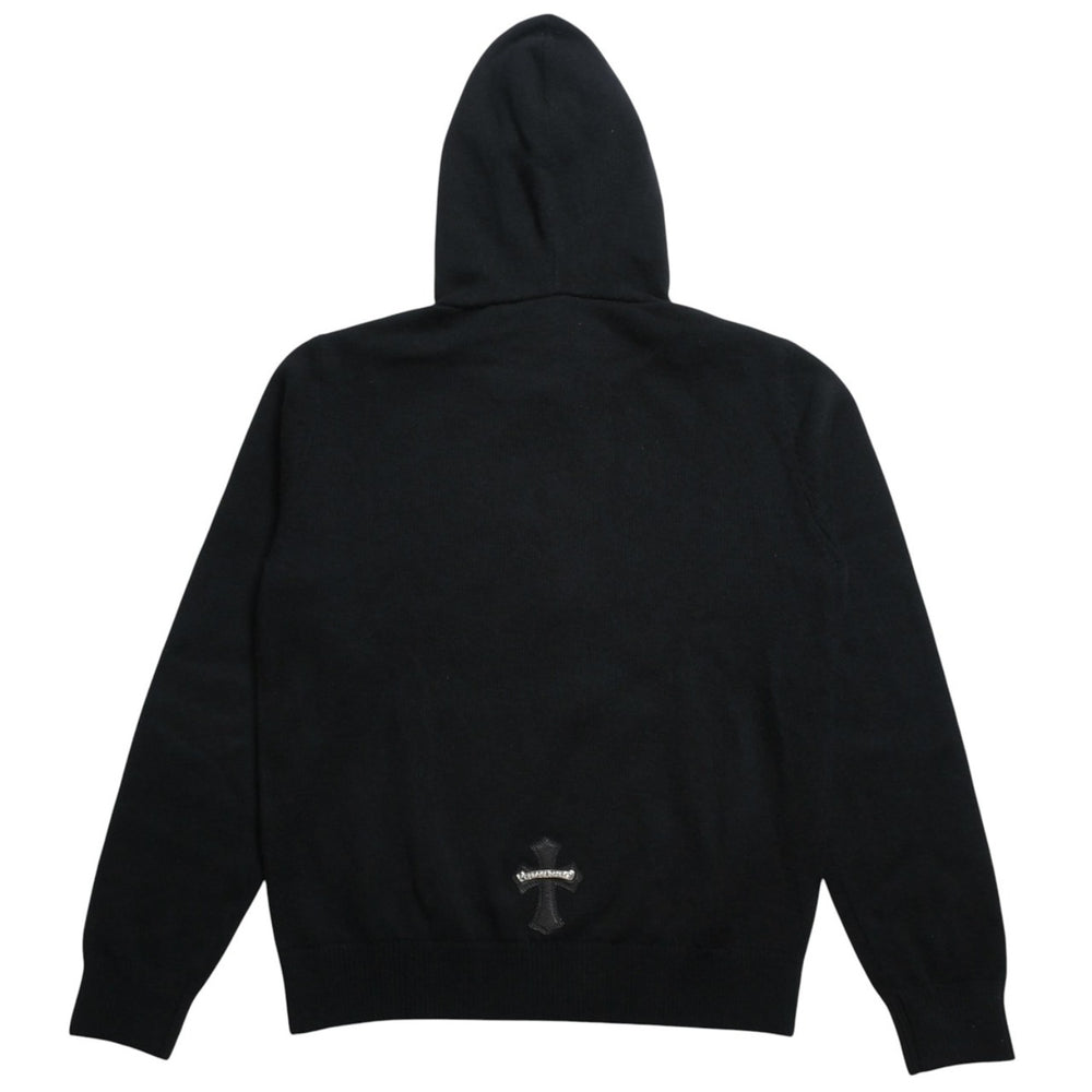 新品同様 CHROME HEARTS クロムハーツ SWTR U WAITING ROOM カシミヤ プルオーバーフーディー サイズXS クロスパッチ 3パッチ 中古 4a009390
