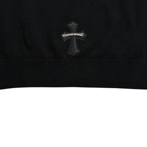 Like new CHROME HEARTS SWTR U WAITING ROOM Cashmere Pullover Hoodie Size XS Cross Patch 3 Patch Used 4a009390