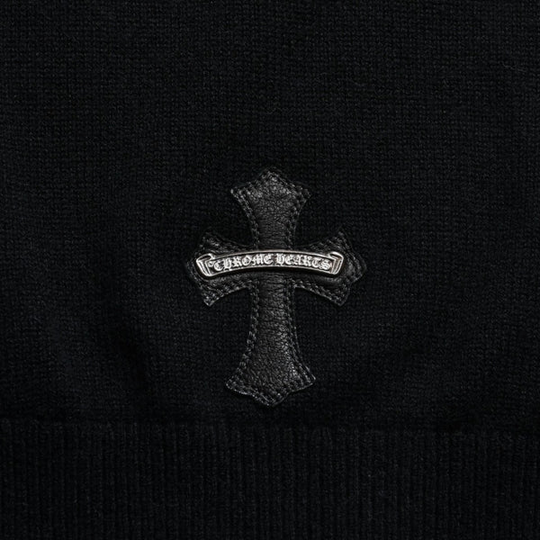 Like new CHROME HEARTS SWTR U WAITING ROOM Cashmere Pullover Hoodie Size XS Cross Patch 3 Patch Used 4a009390