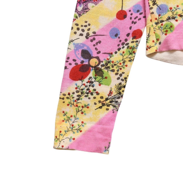 Christian Dior V-neck long sleeve cut and sew 3E13055101 Size 36 Pink Multicolor Galliano period Good used 4a009330