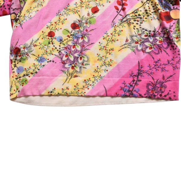 Christian Dior V-neck long sleeve cut and sew 3E13055101 Size 36 Pink Multicolor Galliano period Good used 4a009330