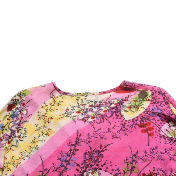 Christian Dior V-neck long sleeve cut and sew 3E13055101 Size 36 Pink Multicolor Galliano period Good used 4a009330