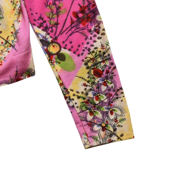 Christian Dior V-neck long sleeve cut and sew 3E13055101 Size 36 Pink Multicolor Galliano period Good used 4a009330
