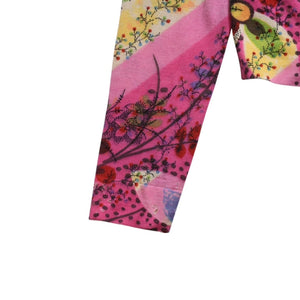 Christian Dior V-neck long sleeve cut and sew 3E13055101 Size 36 Pink Multicolor Galliano period Good used 4a009330