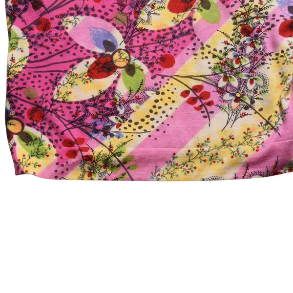 Christian Dior V-neck long sleeve cut and sew 3E13055101 Size 36 Pink Multicolor Galliano period Good used 4a009330