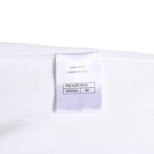 Like new CHANEL Coco Mark Logo Tank Top Sleeveless P80152K11643 White Silver Hardware Used 4a008659