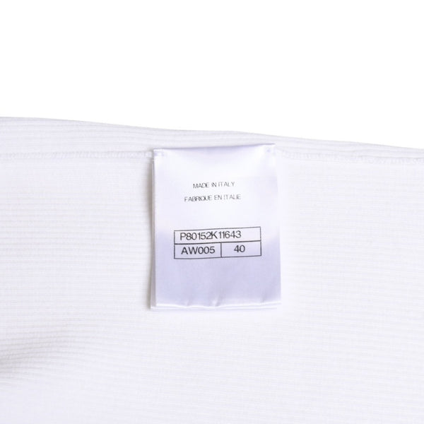 Like new CHANEL Coco Mark Logo Tank Top Sleeveless P80152K11643 White Silver Hardware Used 4a008659