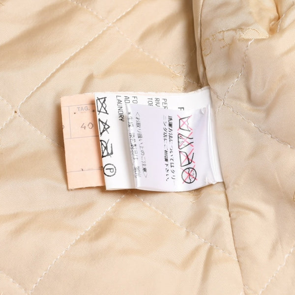 Extremely beautiful item DOLCE&GABBANA Dolce &amp; Gabbana Suede Vintage Boa Jacket, Polyester, Beige, Size 11, Used, 4a009331