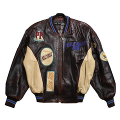 Very Good Condition PELLE PELLE Marc Buchanan Jacket Leather Jacket Brown Beige Size 38 Used 4a009640