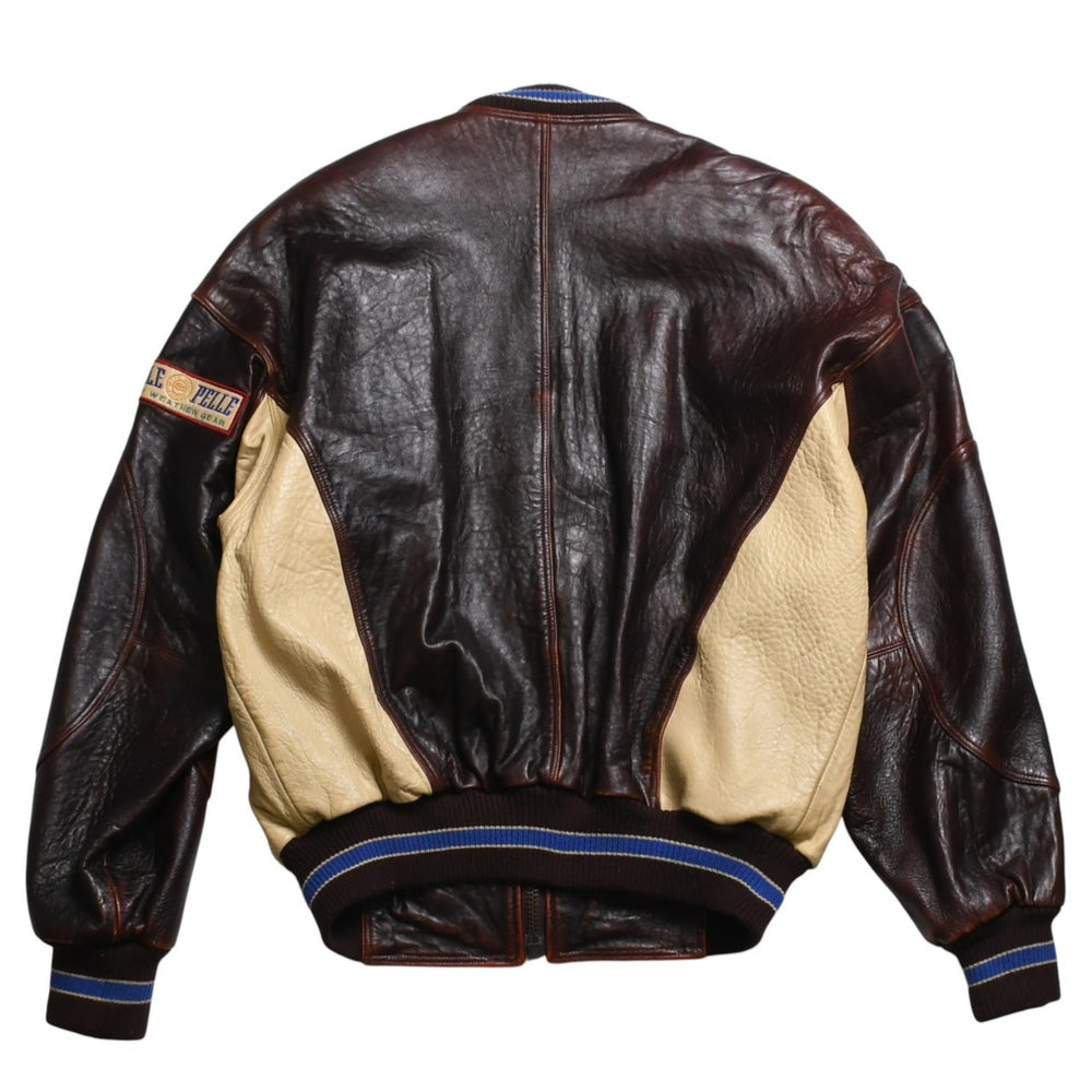 極美品 PELLE PELLE ペレペレ Marc Buchanan マークブキャナン ジャケット レザージャケット ブラウン ベージュ サイズ38 中古 4a009640