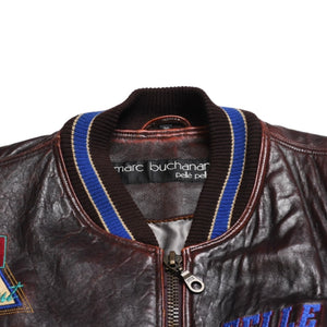 Very Good Condition PELLE PELLE Marc Buchanan Jacket Leather Jacket Brown Beige Size 38 Used 4a009640
