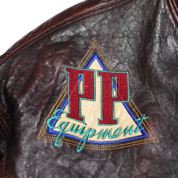 Very Good Condition PELLE PELLE Marc Buchanan Jacket Leather Jacket Brown Beige Size 38 Used 4a009640