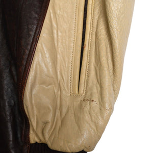 Very Good Condition PELLE PELLE Marc Buchanan Jacket Leather Jacket Brown Beige Size 38 Used 4a009640