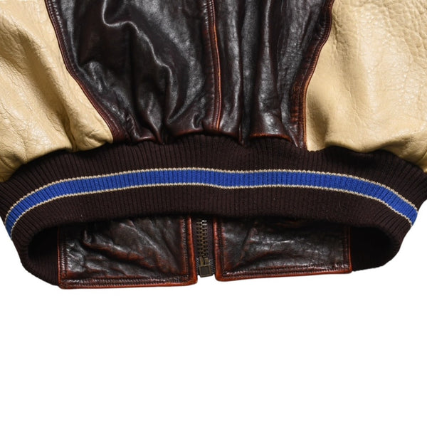 Very Good Condition PELLE PELLE Marc Buchanan Jacket Leather Jacket Brown Beige Size 38 Used 4a009640