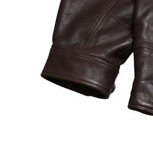 極美品 PELLE PELLE ペレペレ Marc Buchanan マークブキャナン レザージャケット ジャケット シルバー金具 サイズ48 ブラウン 中古 4a009641