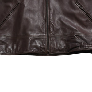 極美品 PELLE PELLE ペレペレ Marc Buchanan マークブキャナン レザージャケット ジャケット シルバー金具 サイズ48 ブラウン 中古 4a009641