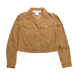 Very Good Condition Christian Dior Corduroy Jacket 2P12022096 Size 38 Brown Galliano Period Used 4a009334