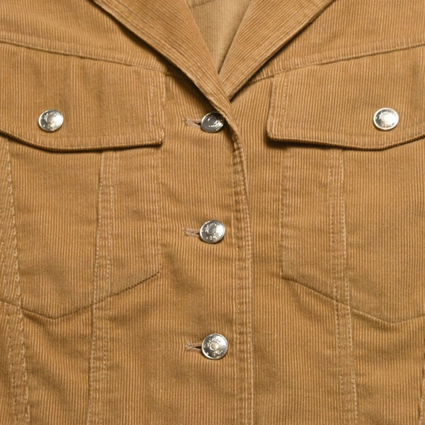 Very Good Condition Christian Dior Corduroy Jacket 2P12022096 Size 38 Brown Galliano Period Used 4a009334