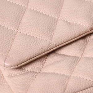 Very good condition CHANEL Matelasse 25 chain shoulder bag caviar skin pink 20s silver hardware used 4a009344