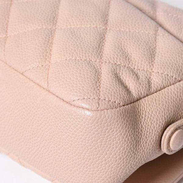 Very good condition CHANEL Matelasse 25 chain shoulder bag caviar skin pink 20s silver hardware used 4a009344