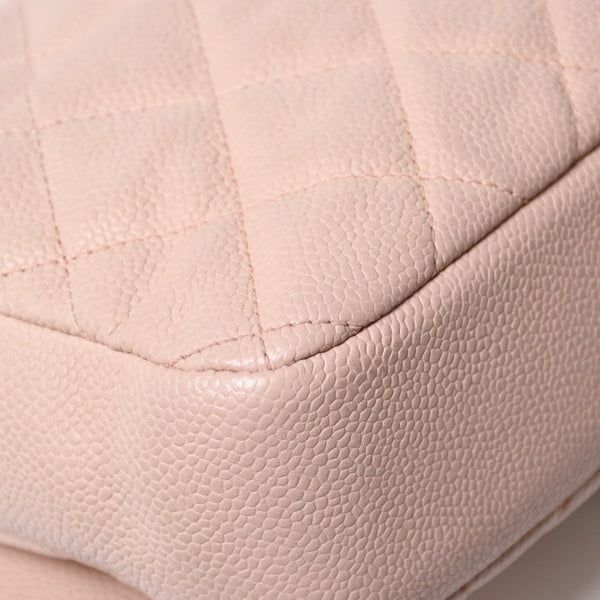 Very good condition CHANEL Matelasse 25 chain shoulder bag caviar skin pink 20s silver hardware used 4a009344