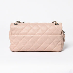 Very good condition CHANEL Matelasse 25 chain shoulder bag caviar skin pink 20s silver hardware used 4a009344