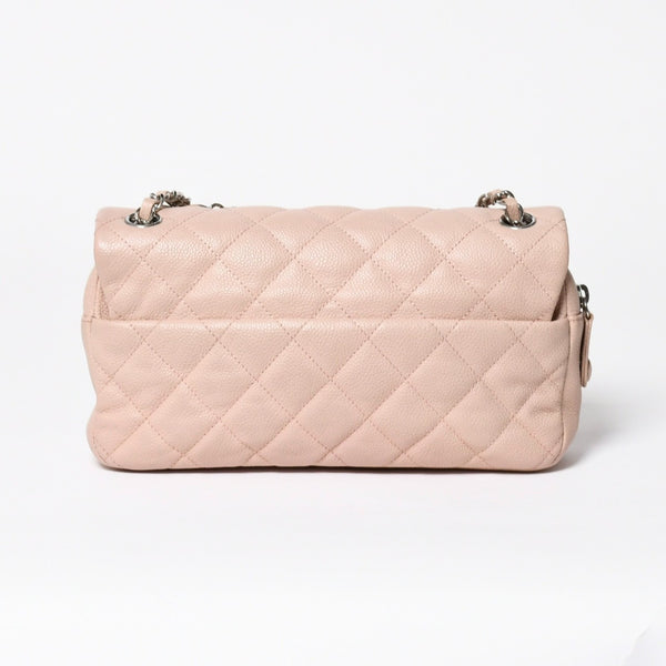 Very good condition CHANEL Matelasse 25 chain shoulder bag caviar skin pink 20s silver hardware used 4a009344
