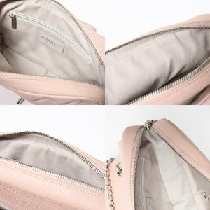 Very good condition CHANEL Matelasse 25 chain shoulder bag caviar skin pink 20s silver hardware used 4a009344