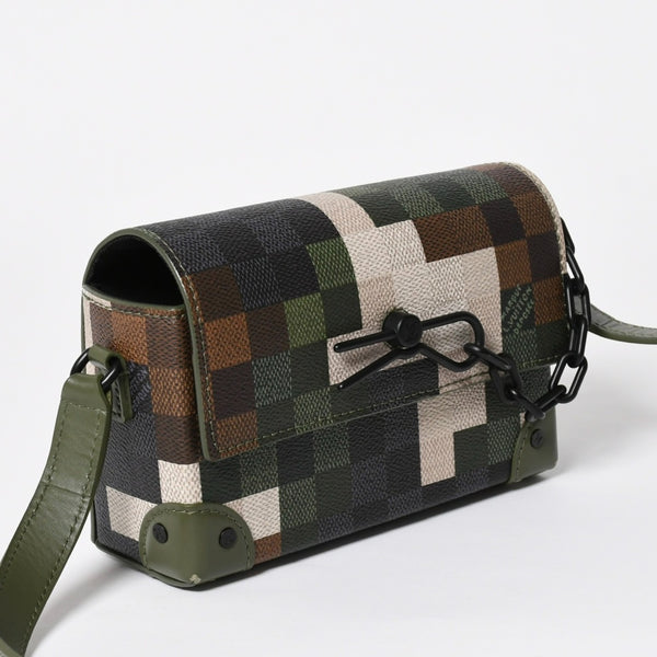 Very Good Condition LOUIS VUITTON Steamer Wearable Wallet Shoulder Bag M83172 Damoflage Used 4a009352