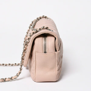 Very good condition CHANEL Matelasse 25 chain shoulder bag caviar skin pink 20s silver hardware used 4a009344