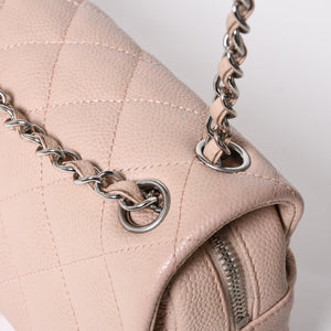 Very good condition CHANEL Matelasse 25 chain shoulder bag caviar skin pink 20s silver hardware used 4a009344