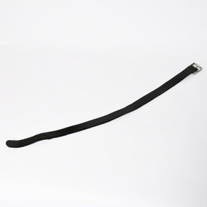 CHROME HEARTS クロムハーツ BLT SCRLREC レクタングル スクロール レザーベルト サイズ32 ブラック シルバー925 美品 中古 4a009285