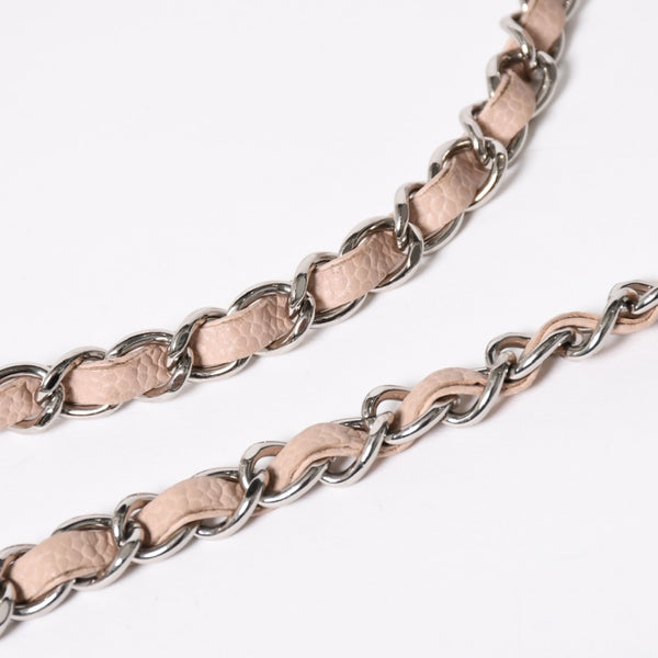Very good condition CHANEL Matelasse 25 chain shoulder bag caviar skin pink 20s silver hardware used 4a009344