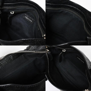極美品 BALENCIAGA バレンシアガ CLASSIC MINI CITY 519938 ミニシティ 2WAY ハンドバッグ ブラック 中古 4a009345