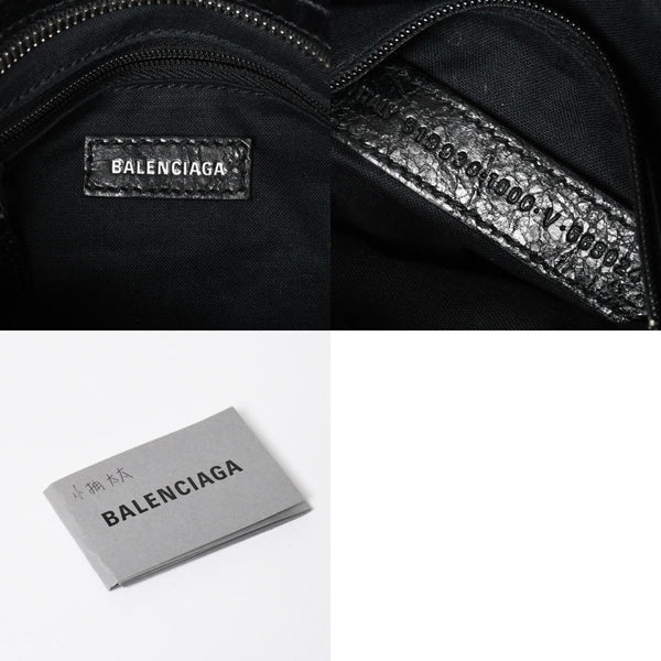 極美品 BALENCIAGA バレンシアガ CLASSIC MINI CITY 519938 ミニシティ 2WAY ハンドバッグ ブラック 中古 4a009345