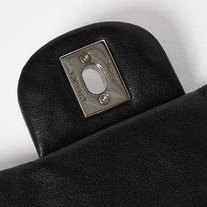 Very Good Condition CHANEL Chanel Matelasse Upside Down Chain Shoulder Bag No. 12 Coco Mark Patent Leather Black Used 4a009343