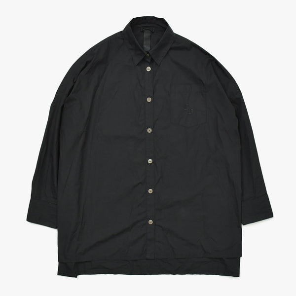 Mint condition Chrome Hearts Mahal Kita long-sleeved shirt U.S.AMade of cotton, sterling silver (925), black, size M, used. (Item number: 4a009363)