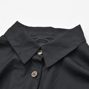 Mint condition Chrome Hearts Mahal Kita long-sleeved shirt U.S.AMade of cotton, sterling silver (925), black, size M, used. (Item number: 4a009363)
