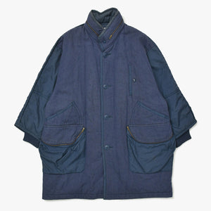ISSEY MIYAKE Jacket Outerwear RF64185 Made in Japan Wool Cotton Nylon Navy Size 9 Good Condition Used 4a009366