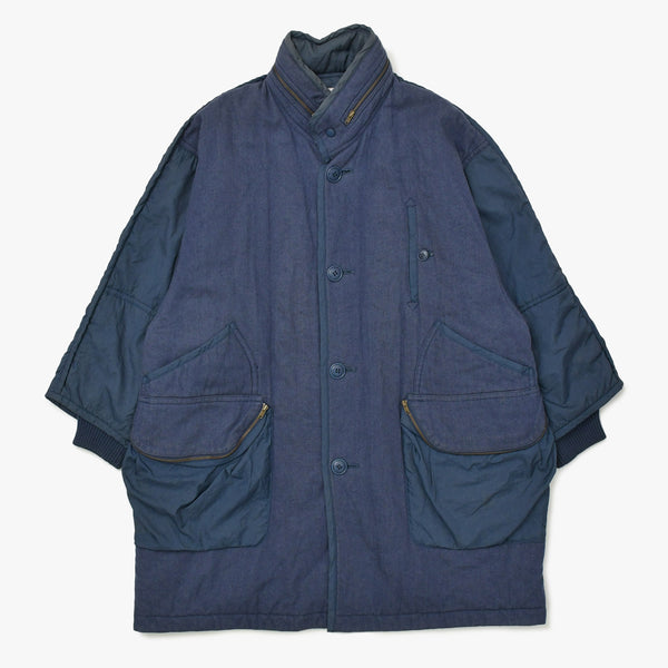 ISSEY MIYAKE Jacket Outerwear RF64185 Made in Japan Wool Cotton Nylon Navy Size 9 Good Condition Used 4a009366