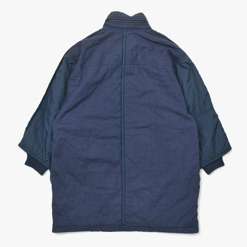 ISSEY MIYAKE イッセイミヤケ ジャケット アウター RF64185 日本製 ウール コットン ナイロン ネイビー サイズ9 美品 中古 4a009366