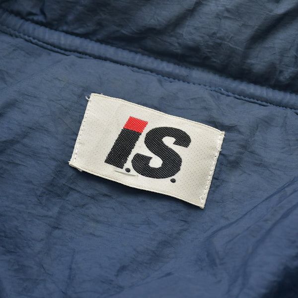 ISSEY MIYAKE Jacket Outerwear RF64185 Made in Japan Wool Cotton Nylon Navy Size 9 Good Condition Used 4a009366