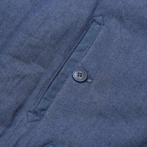 ISSEY MIYAKE Jacket Outerwear RF64185 Made in Japan Wool Cotton Nylon Navy Size 9 Good Condition Used 4a009366