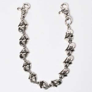 Mint condition Chrome Hearts Rolling Stones lipstick&タWallet chain, long, weight 466.0g, total length 55cm, 11 links, used, 4a009386