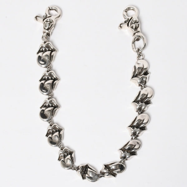 Mint condition Chrome Hearts Rolling Stones lipstick&タWallet chain, long, weight 466.0g, total length 55cm, 11 links, used, 4a009386