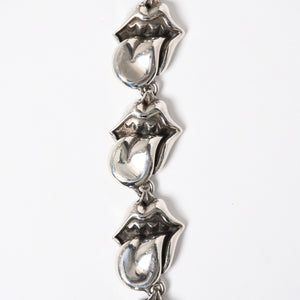 Mint condition Chrome Hearts Rolling Stones lipstick&タWallet chain, long, weight 466.0g, total length 55cm, 11 links, used, 4a009386