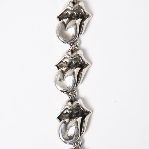 Mint condition Chrome Hearts Rolling Stones lipstick&タWallet chain, long, weight 466.0g, total length 55cm, 11 links, used, 4a009386
