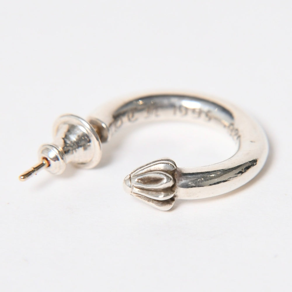 極美品 CHROME HEARTS クロムハーツ HOOP PLAIN プレーン フープ ピアス 重量約3.61g 1995/.925刻印 シルバー925 片耳用 中古 4a009373
