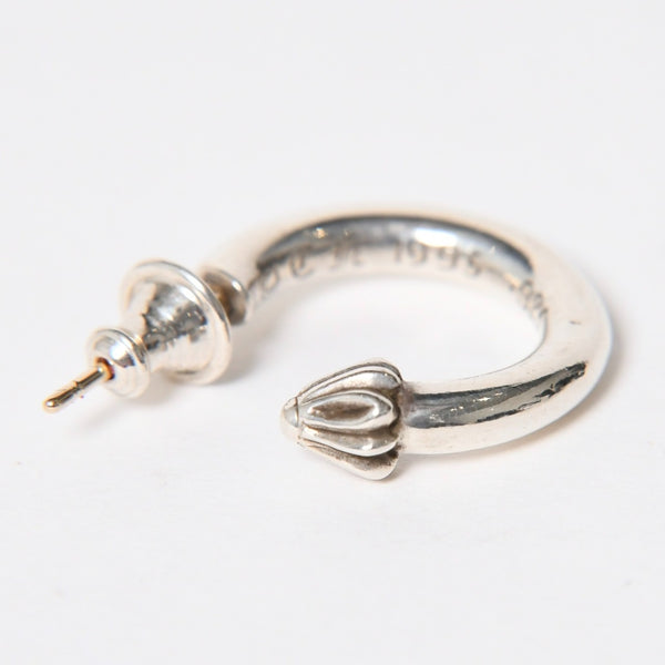 Very good condition CHROME HEARTS HOOP PLAIN Plain hoop earrings Weight approx. 3.61g 1995/.925 stamp Silver 925 One ear Used 4a009373
