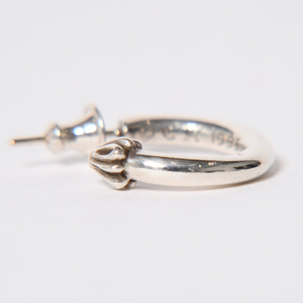 Very good condition CHROME HEARTS HOOP PLAIN Plain hoop earrings Weight approx. 3.61g 1995/.925 stamp Silver 925 One ear Used 4a009373